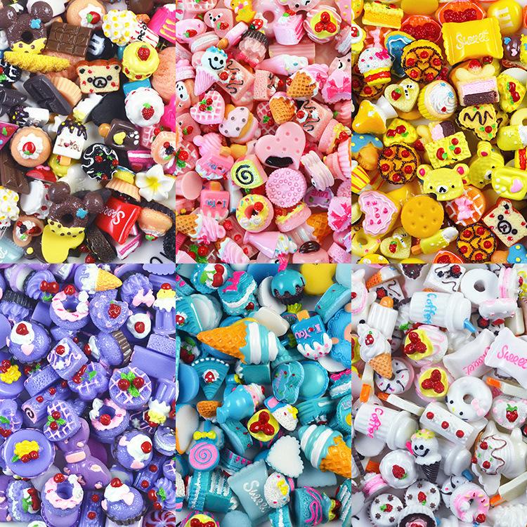 Squishy Slime Mô hình Set 100 bánh ngọt nhiều màu ToySquishy