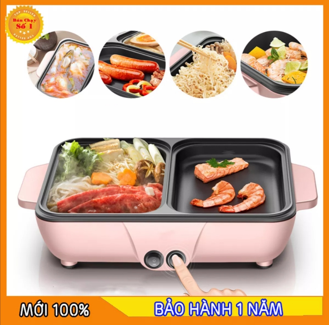 NỒI LẨU ĐIỆN MINI ĐA NĂNG 2 TRONG 1
