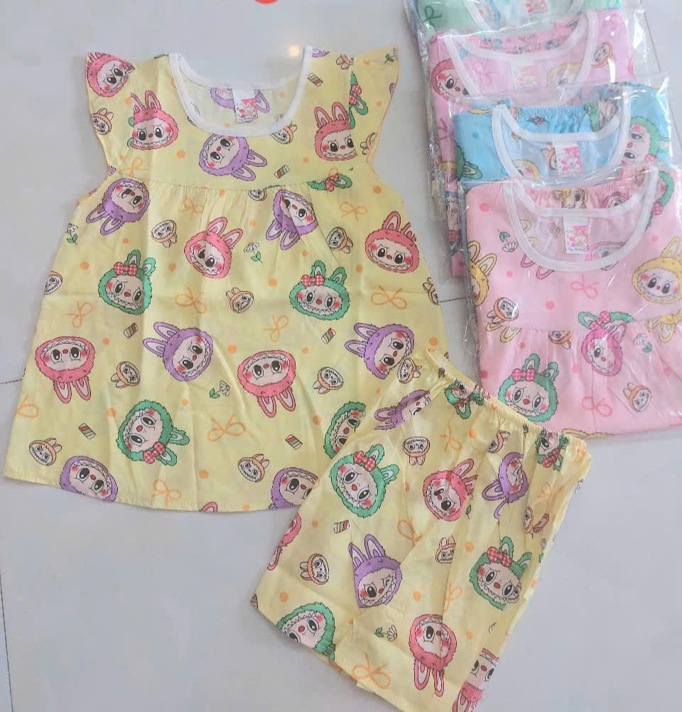 (Giao họa tiết ngẫu nhiên, không trùng nhau) Combo 3 bộ tole bé gái (4-30kg)