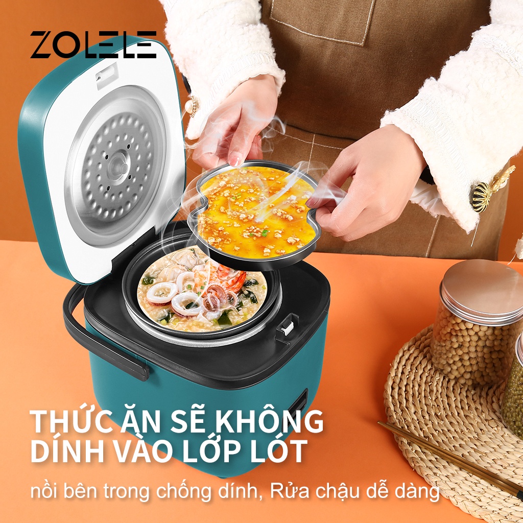 ZOLELE ZB001 Nồi cơm điện mini 1.2L (lòng nồi 800ML)
