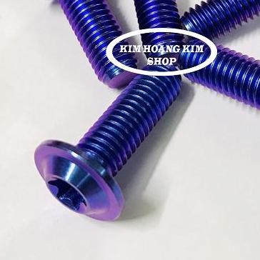 5 Ốc TiTan GR5 8Li 2 Xanh Tím (100%Titan)