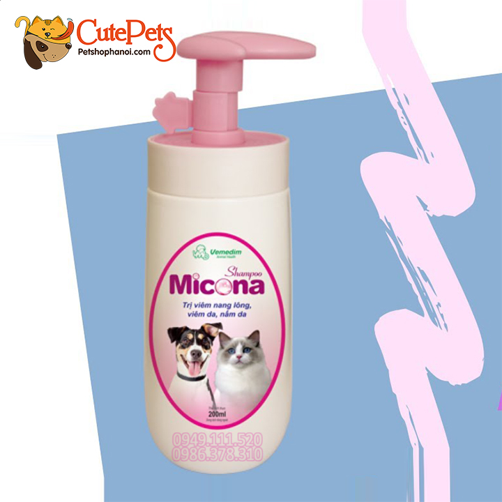 Sữa tắm chó mèo nấm MICONA SHAMPOO