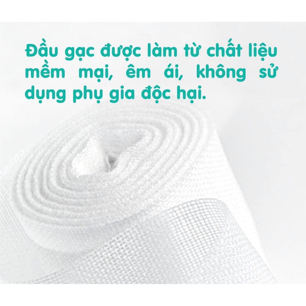 Que rơ lưỡi siêu sạch KICHI, [ hộp 30 cây ] rơ lưỡi an toàn cho bé