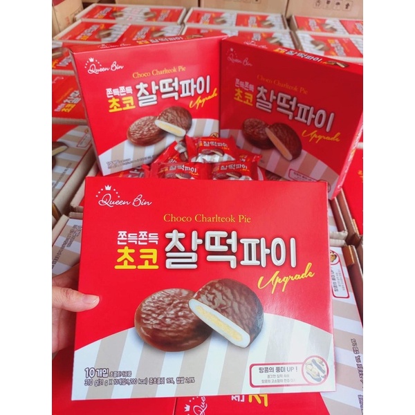 Bánh chocopie mochi dẻo Queen Bin Hàn Quốc