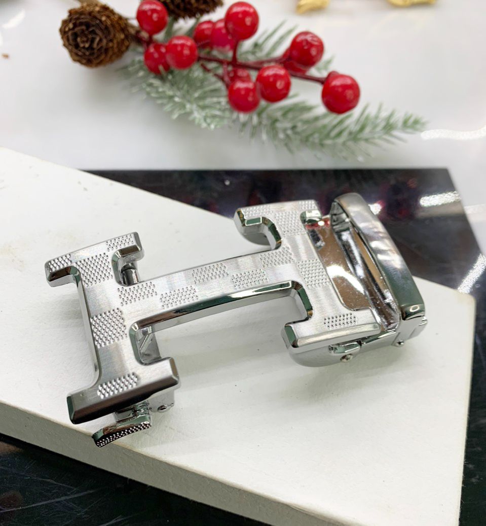 Mặt thắt lưng chữ H lắp dây 3,5cm khóa tự động