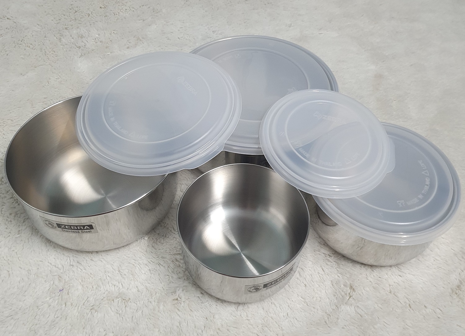 Bộ 4 Thố Inox Zebra 12-18cm - 184106