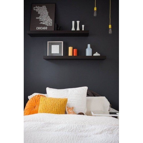 Kệ gỗ treo tường thanh ngang dài 80cm