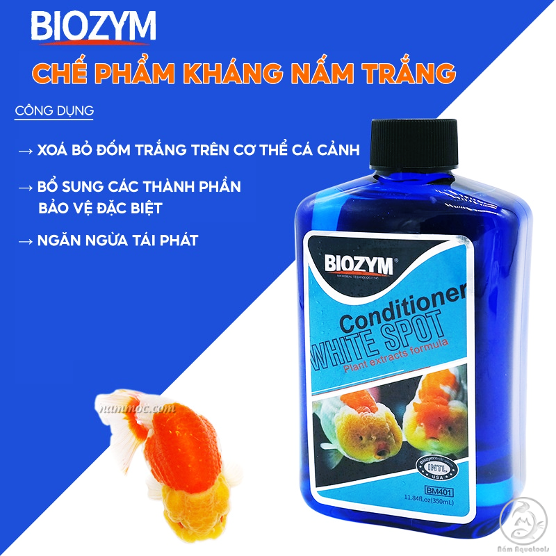 Biozym - white spot conditioner | chế phẩm kháng nấm đốm trắng ở cá cảnh thuỷ sinh