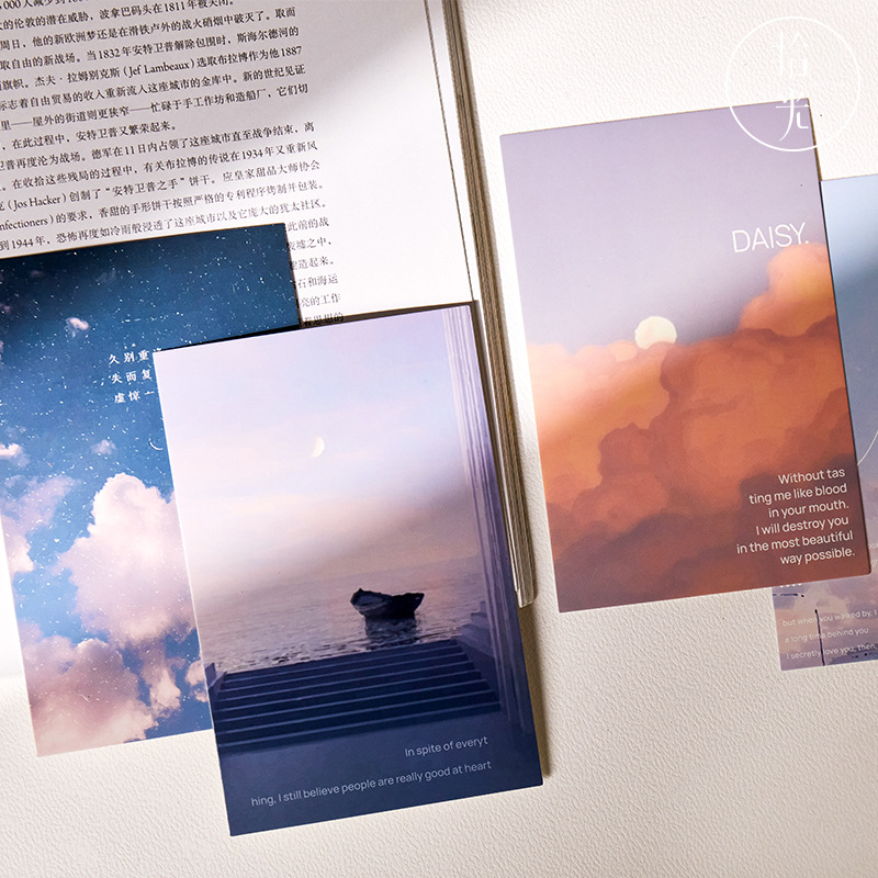 [Set 30] Bìa , postcard , decor thiệp , làm tranh treo tường trang trí