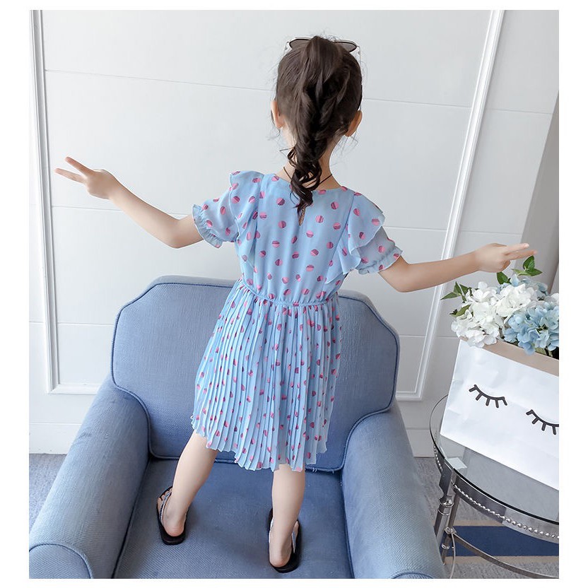 Váy Đầm Voan Xòe Chấm Bi Cho Bé Gái (N00156)