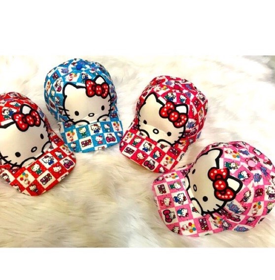 Nón Kết Trẻ Em HELLOKITTY, Nón Kết Cho Bé Gái Từ 3 - 6 tuổi
