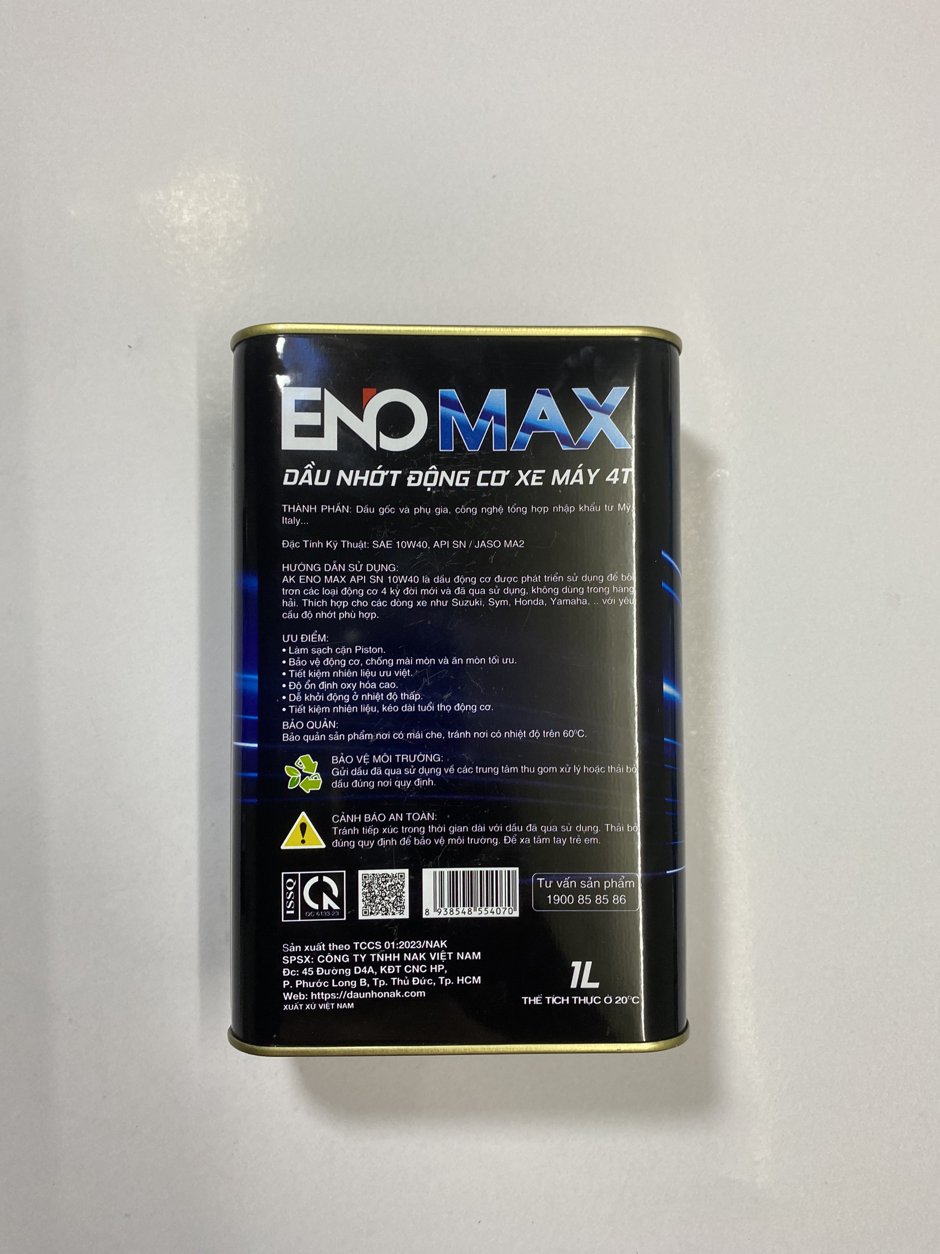 NHỚT LON XE SỐ AK POWER FULL (10w40 | JAS O : MA2 | API: SN)
