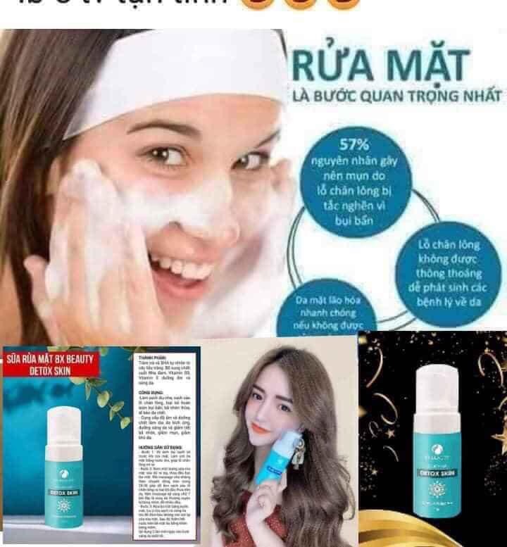 Sữa Rửa Mặt DETOX SKIN 8XBeauty