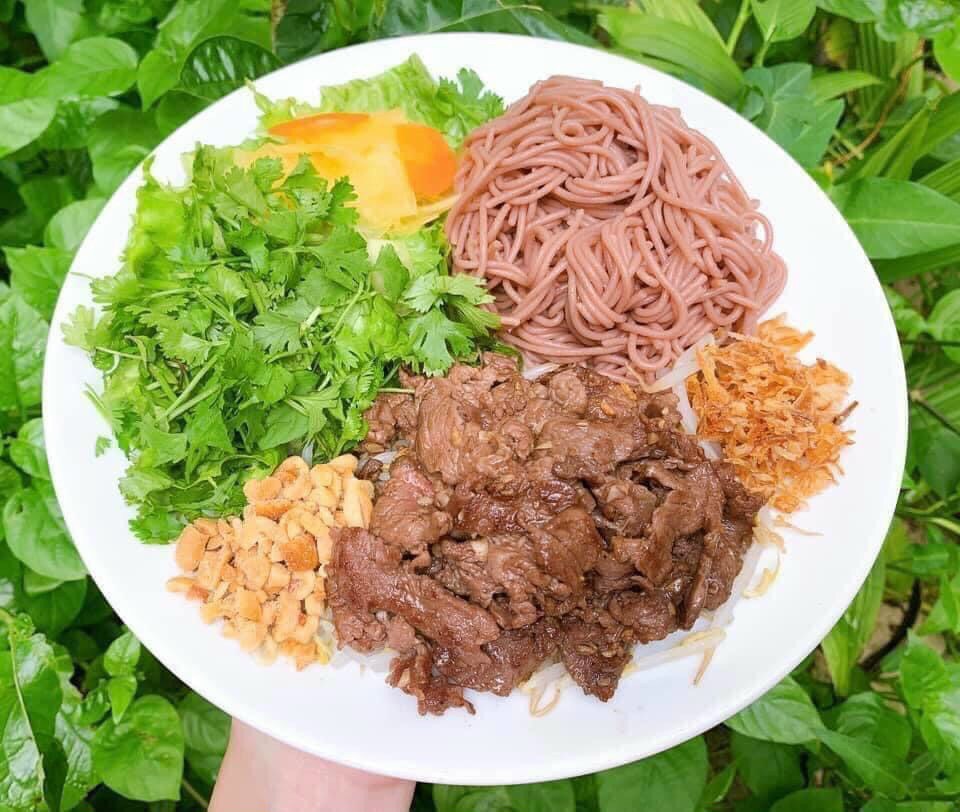 Bún gạo lứt, mì gạo lứt đỏ Điện Biên