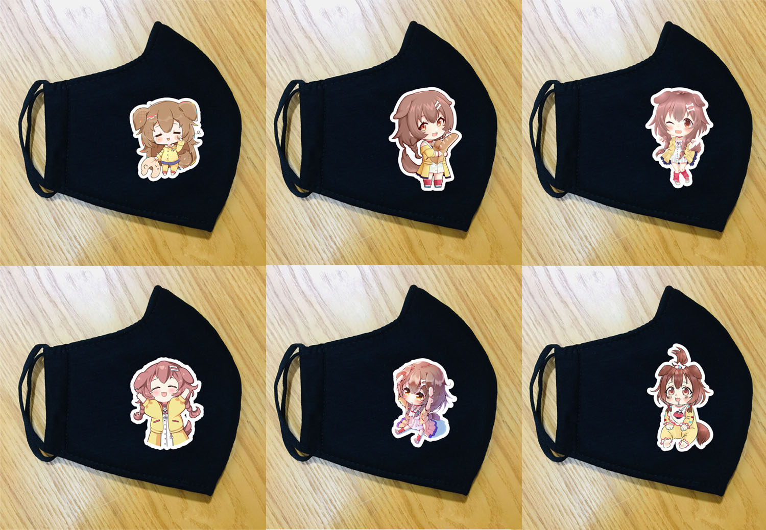 Set 1-5 khẩu trang inugami korone hololive