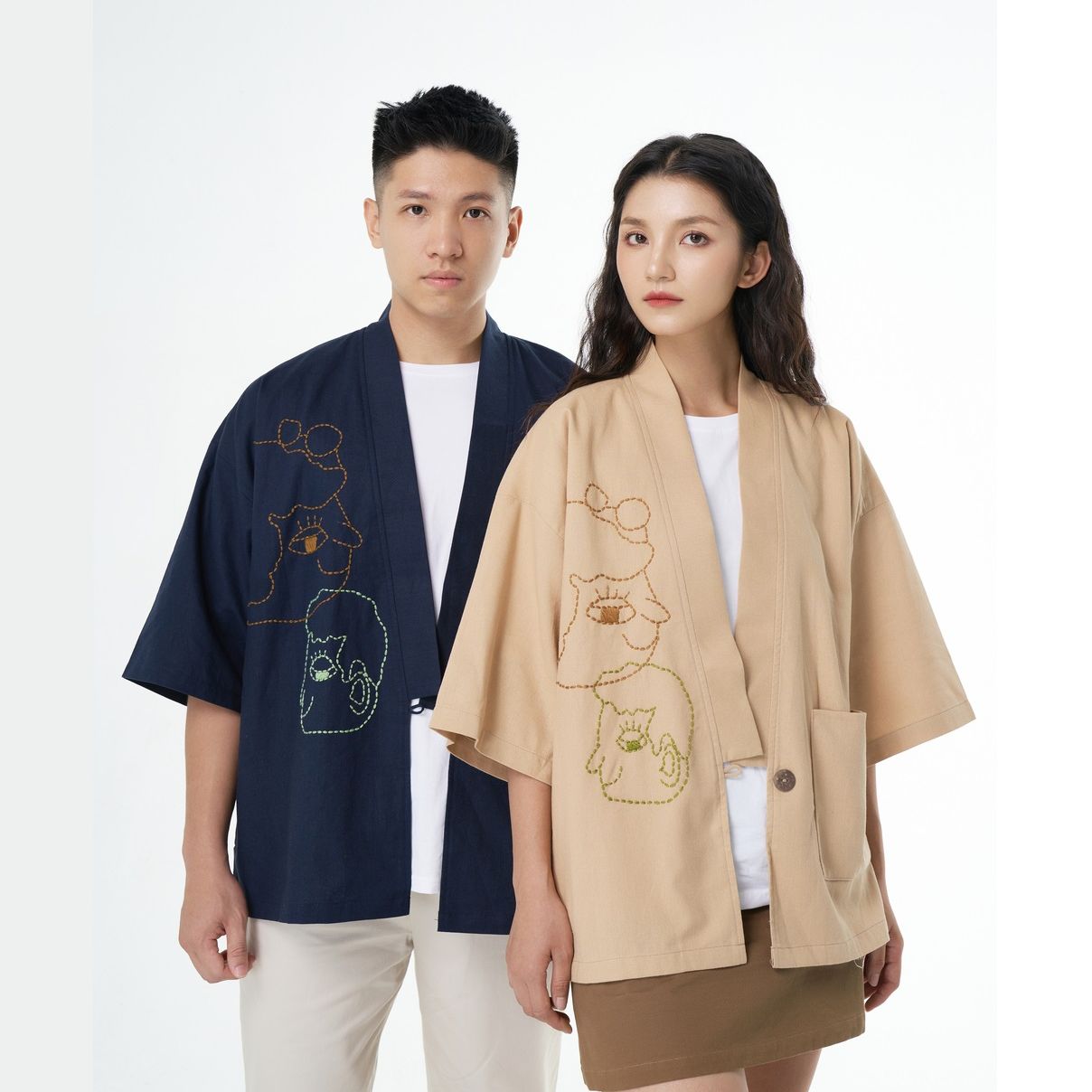 Kimono Thêu Tay "Tủm tỉm" [Made by Tòhe] [Fsale]