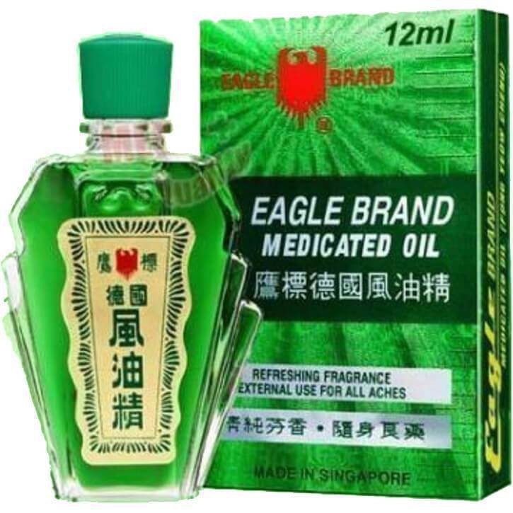 Dầu gió Con Ó Singapore Eagle Brand 3ml 12ml và 24ml