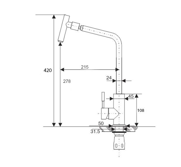 Vòi rửa bát nóng lạnh inox 304 Zento SUS5566