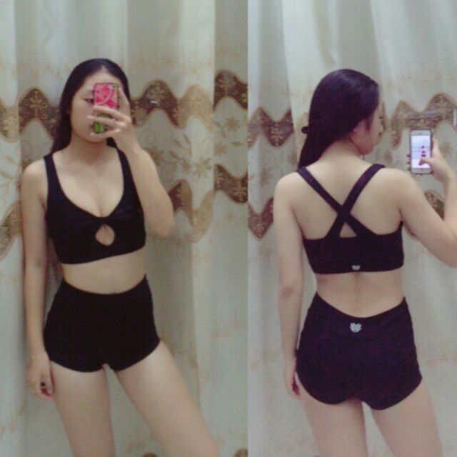 [HCM]Bộ đồ tập aerobic  gym( có kèm video)