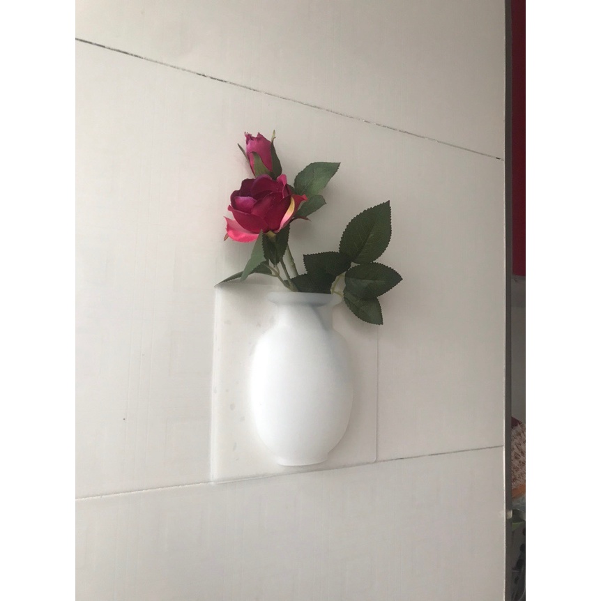 Bình Hoa Silicon Dán Tường,Dán Kính Decor Trang Trí