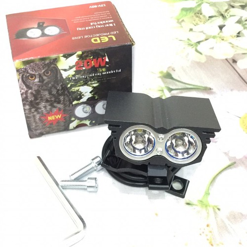 Đèn led trợ sáng xe máy - Đèn Mắt Cú X2-Đèn L2 Mắt Cú