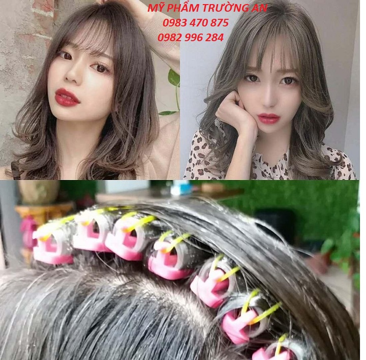 Bộ 20 trục uốn phồng chân tóc loại có lông dính hair root clip perm