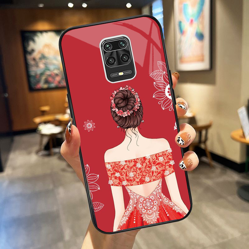 Ốp Lưng XIAOMI REDMI NOTE 9, NOTE 9S , NOTE 9 PRO mặt kính cường lực cao cấp, ốp đôi