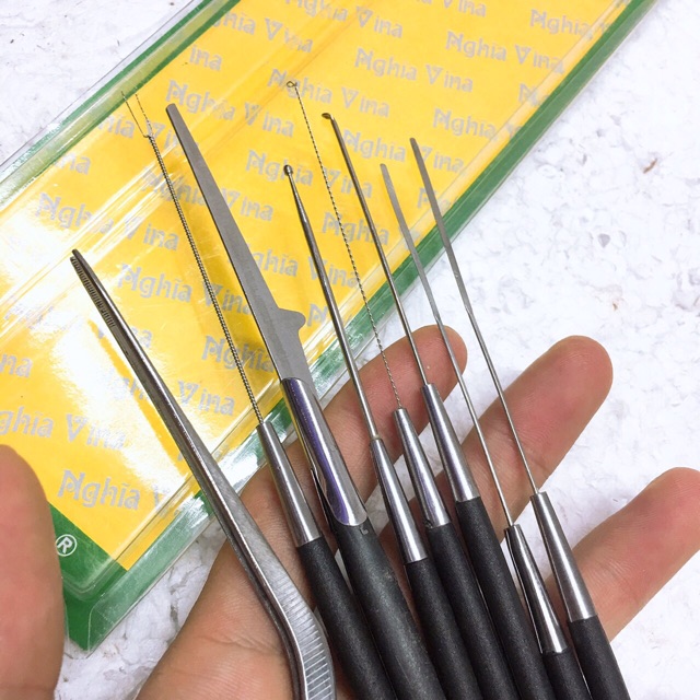Dụng cụ bộ lấy ráy tai 8 món - dụng cụ lấy rái tay chuyên nghiệp