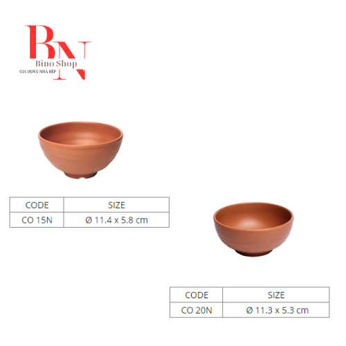 Chén Cơm Nhựa Melamine Nhám Ngói