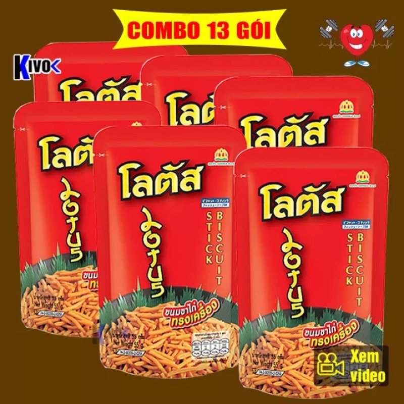 [Combo 13 gói]  Bánh que 20g/ gói SIÊU NGON-ĂN VẶT