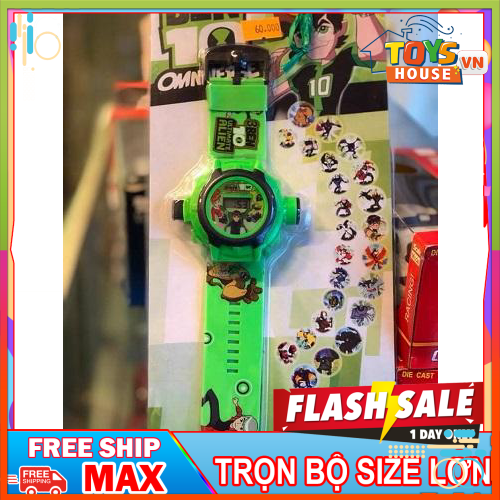 Đồng hồ chiếu hình, đồng hồ ben 10, đồng hồ trẻ em