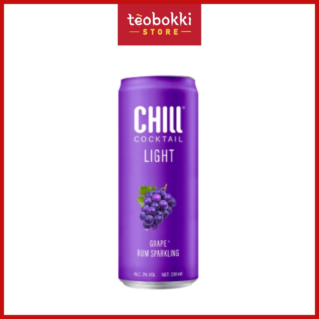 Nước trái cây lên men Chill Cocktail 6 vị lon 330ml