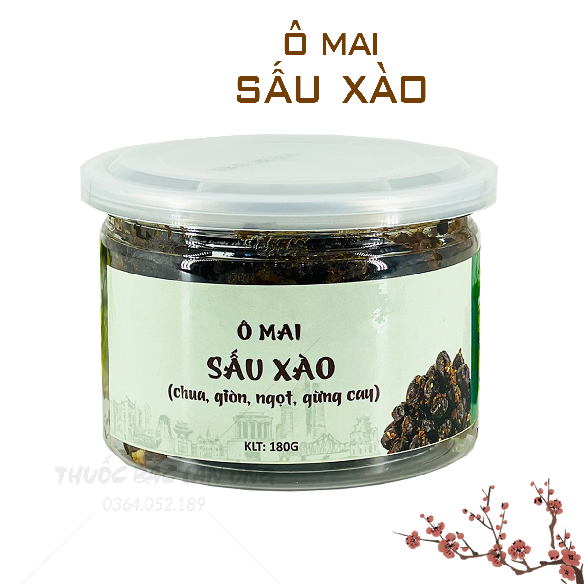 Ô mai sấu xào đặc sản Hà Nội (Vị chua chua, ngọt ngọt, cay nhẹ rất ngon)