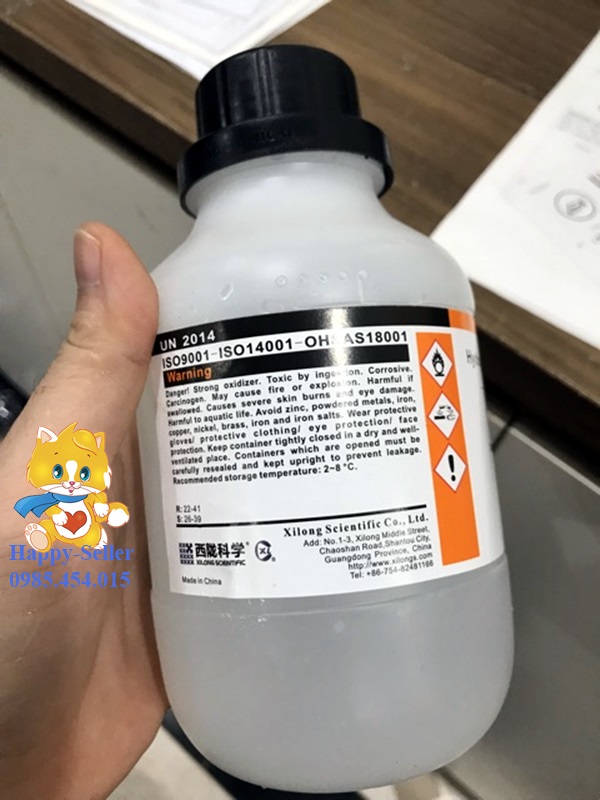 Oxi già sát khuẩn Hydrogen peroxide 30%