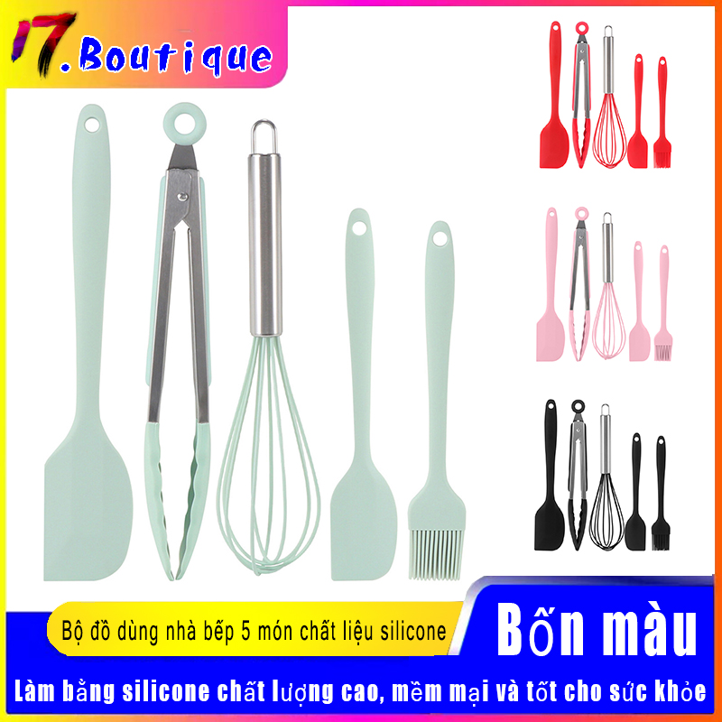 BÁO GIÁ Bộ Dao Làm Bếp Điện Máy Xanh | Shopee Lazada Sendo Tiki mới nhất 44 5 Bộ dao, dụng cụ vét bột và cọ quét dầu có chất liệu silicone máy đánh trứng dụng cụ làm bánh dụng cụ nhà bếp