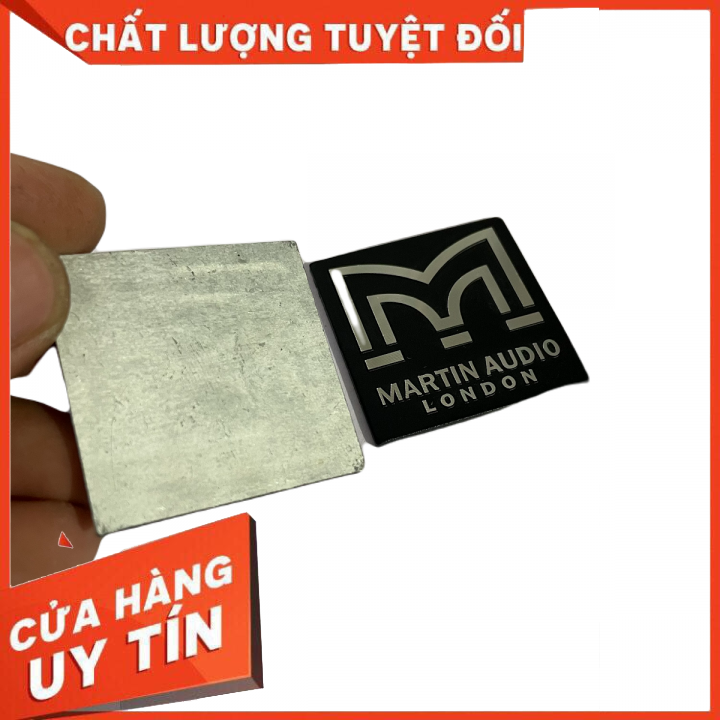 logo dán thùng loa hiệu Martin audio cỡ 4x4cm: 2 chiếc
