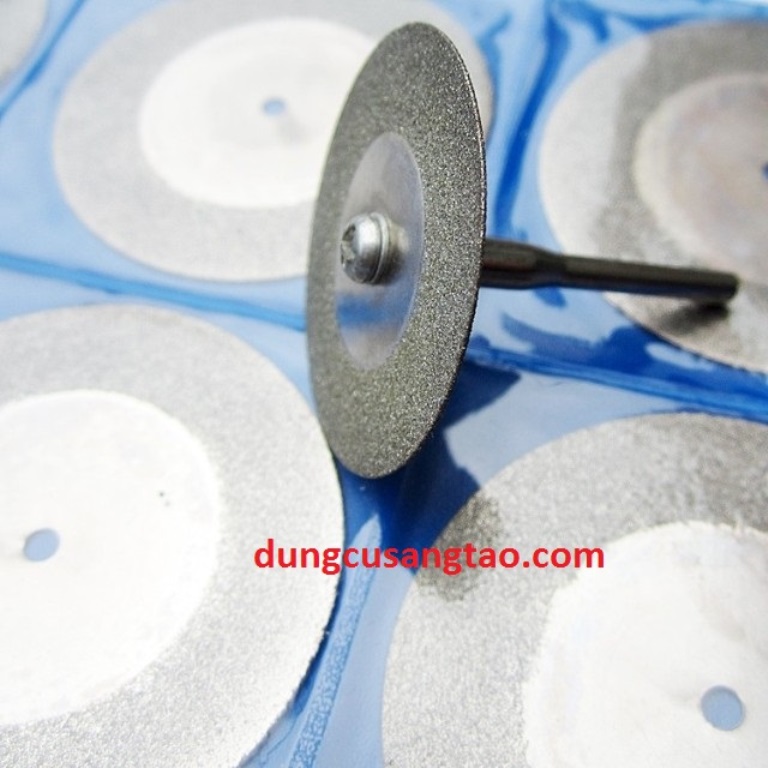 Đĩa cắt gạch, đá, gốm sứ, kim loại mini (Đĩa kim cương mini D16mm tới 60mm, chưa gồm trục cán 3mm)