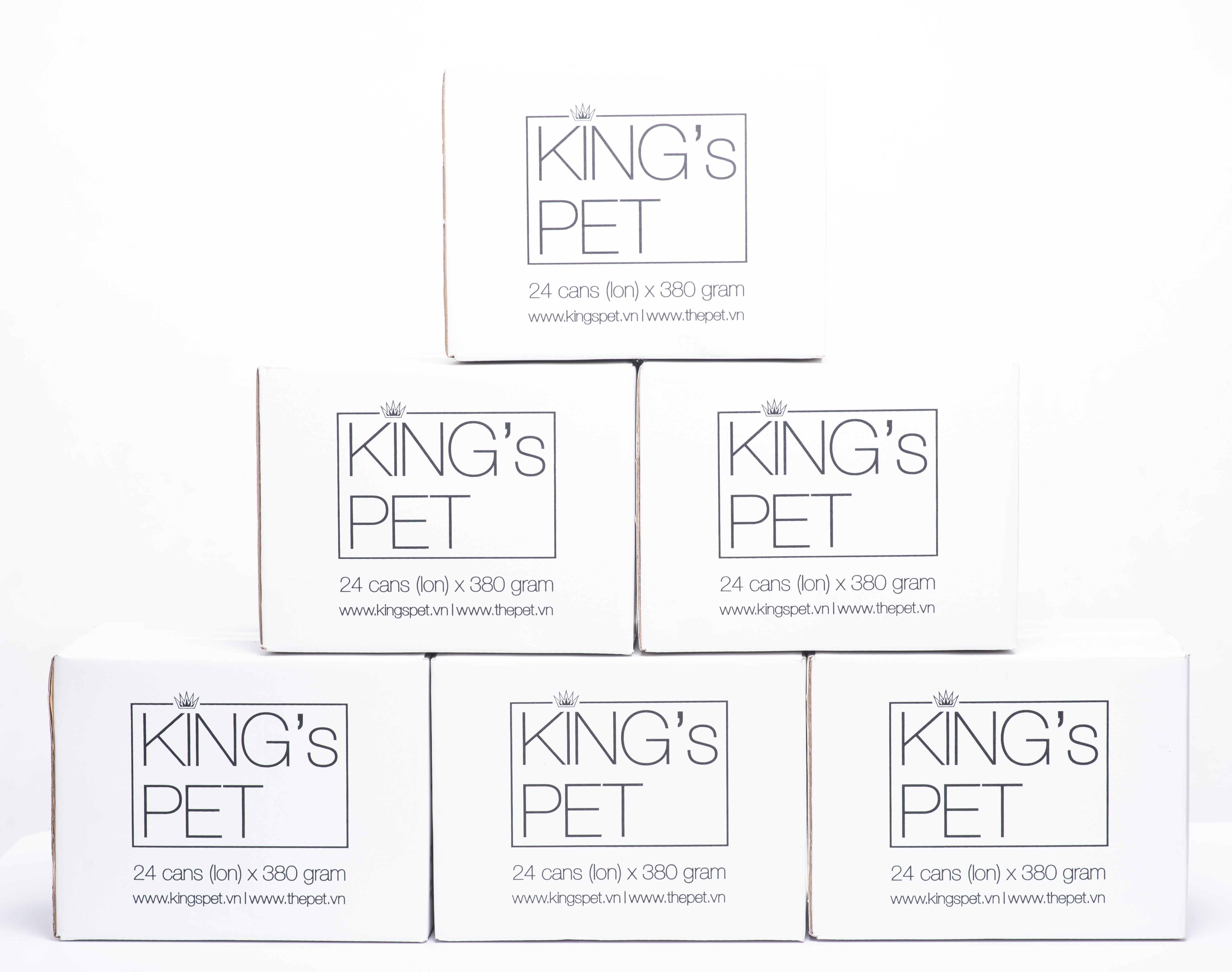 1 THÙNG PATE KING PET CHO CHÓ MÈO LON 380GR (24 LON)