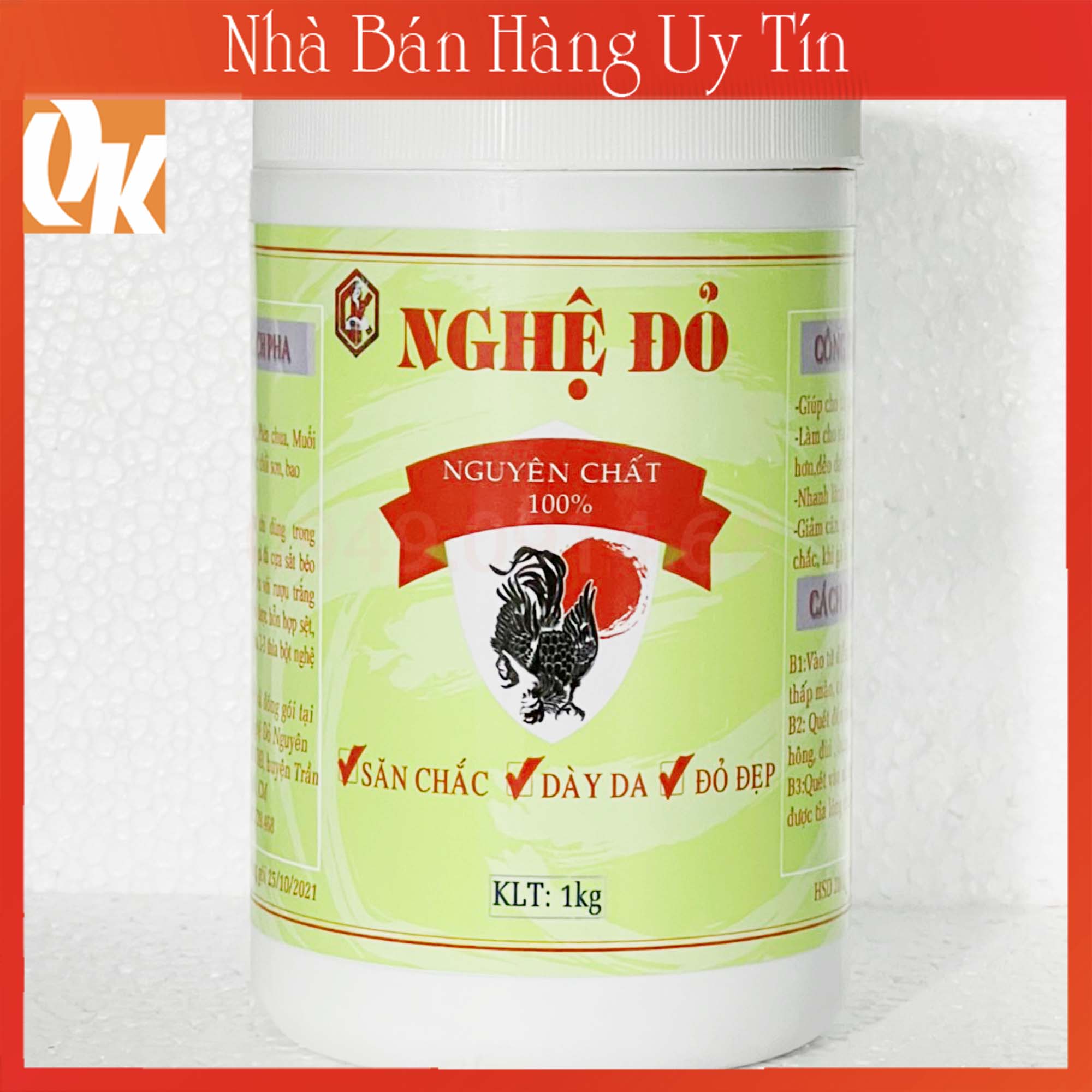 Nghệ đỏ nguyên chất 500g cho gà đá