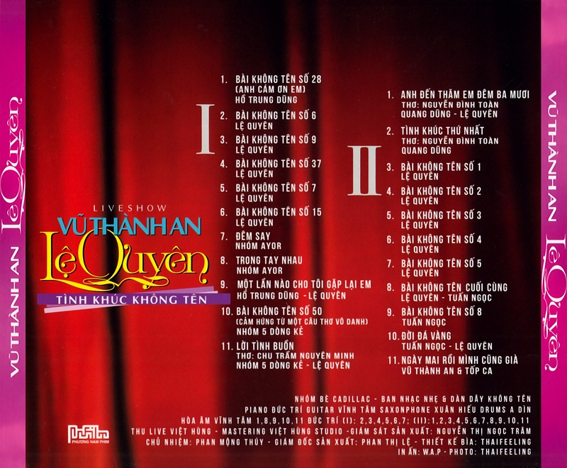 Bộ 6 Đĩa CD nhạc tình khúc Vũ Thành An 2