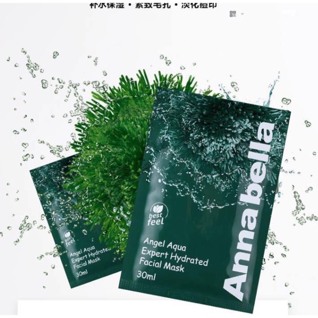 Combo 20 Mặt nạ Rong Biển Annabella tảo xanh hàng xách tay thái giải pháp ưu việt cho là da mụn và thâm