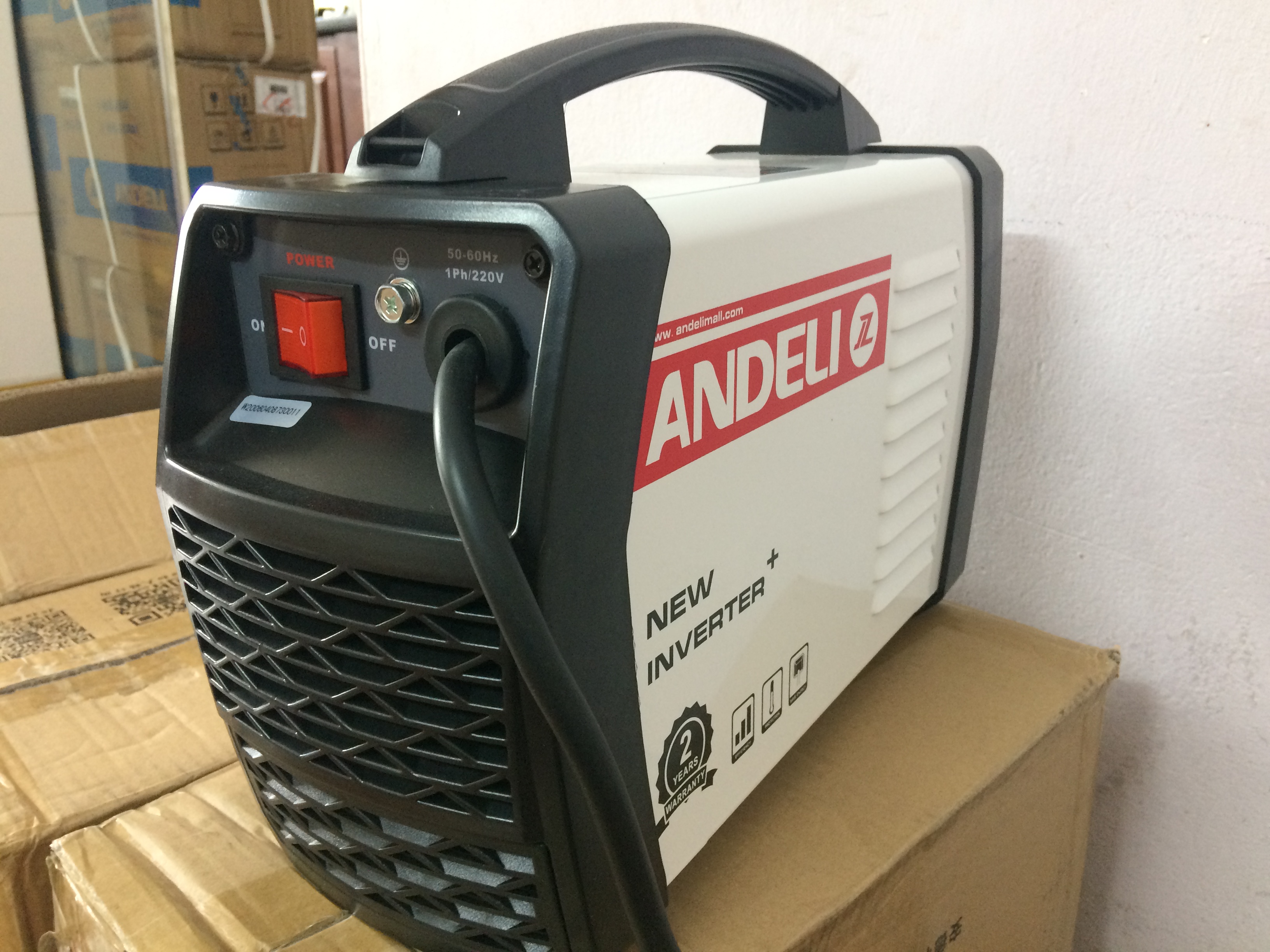 máy hàn que điện tử zx7-250T ANDELI (dây1.6  5m+kìm 500a+kẹp mát)