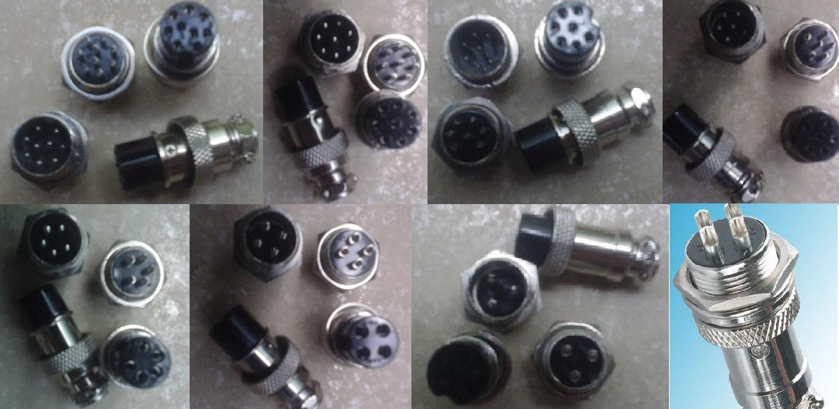 Bộ Giắc Cắm Đực Cái GX16 8 Chân