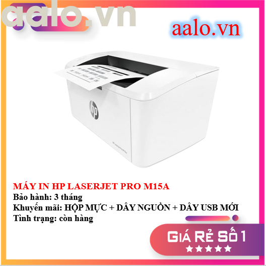 BÁO GIÁ MÁY IN HP LASERJET PRO M15A | Shopee Lazada Sendo Tiki mới nhất 4 MÁY IN HP LASERJET PRO M15A - KÈM HỘP MỰC DÂY NGUỒN DÂY USB MỚI - AALO.VN