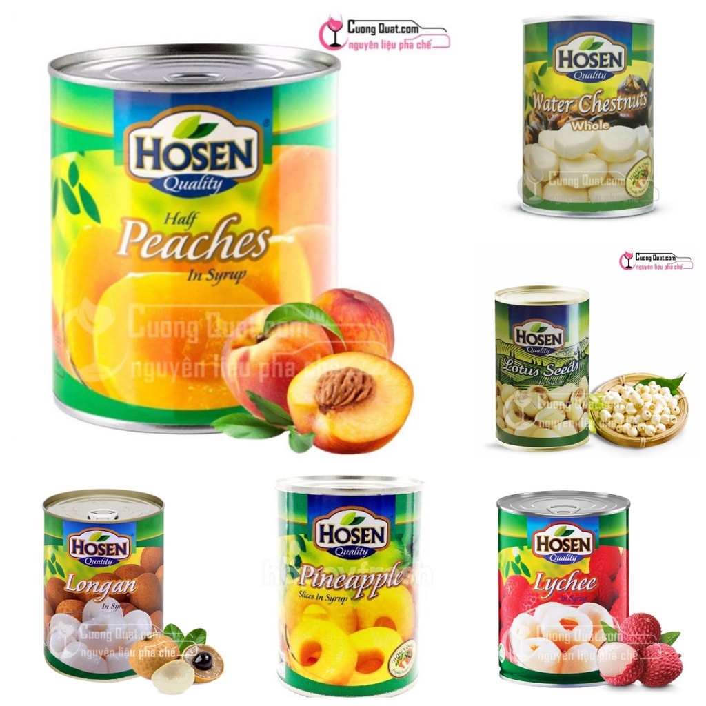 Trái Cây Đóng Lon (Nhiều Loại) HOSEN