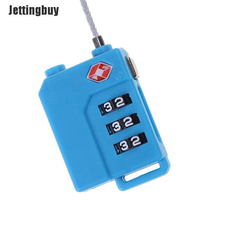 Jettingbuy TSA Resettable 3 Digit Combination Lock Travel Luggage Suitcase Code Padlock