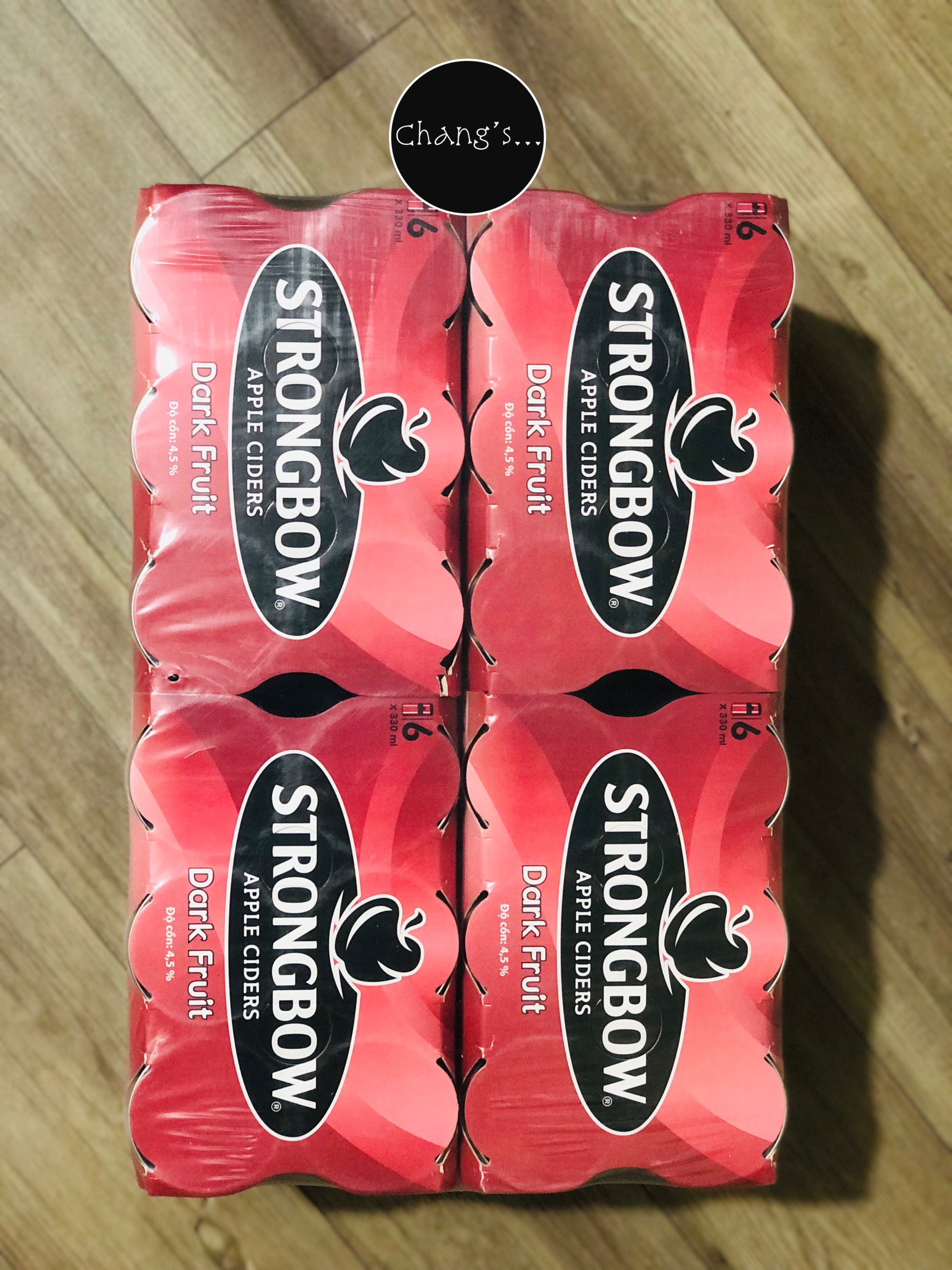 Strongbow Dâu đen 24 lon/Thùng 330ml Chang's Food