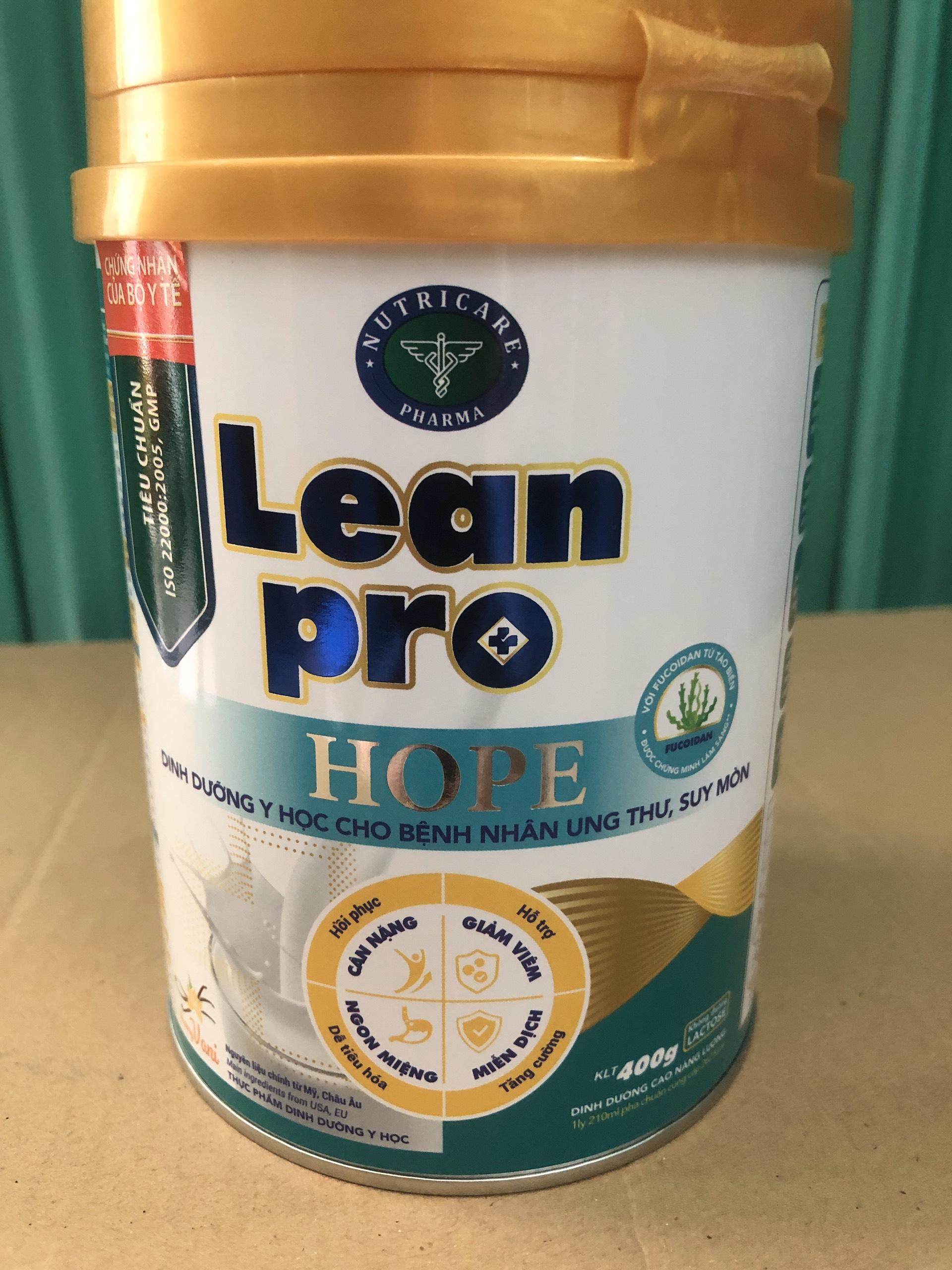[HCM]LEANPRO HOPE 400G (Sữa Lean Pro Hope Dành Cho Bệnh Nhân Ung Thư)