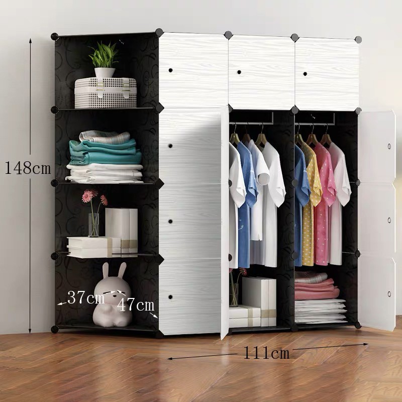 [HCM]Tủ Nhựa Ghép `16 Ngăn - 12N4X