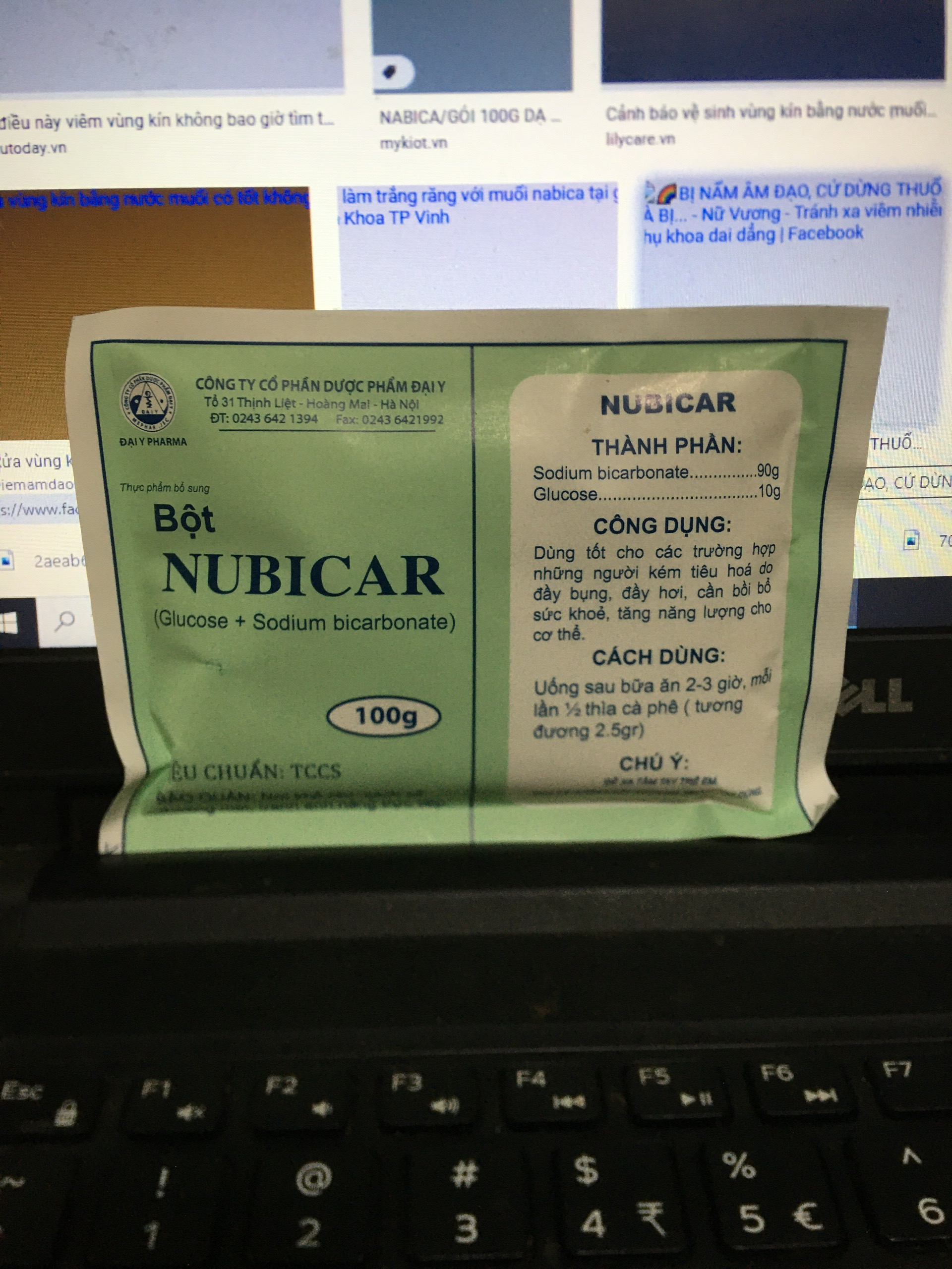 MUỐI NABICAR ĐA NĂNG loại 100gr